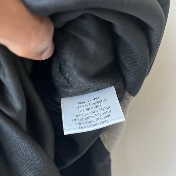 Katie May x Noel and Jean Dress The Unexpected Lace Trim V-Neck Gown Black XS - Picture 11 of 12